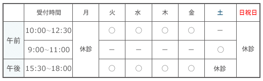 受付時間